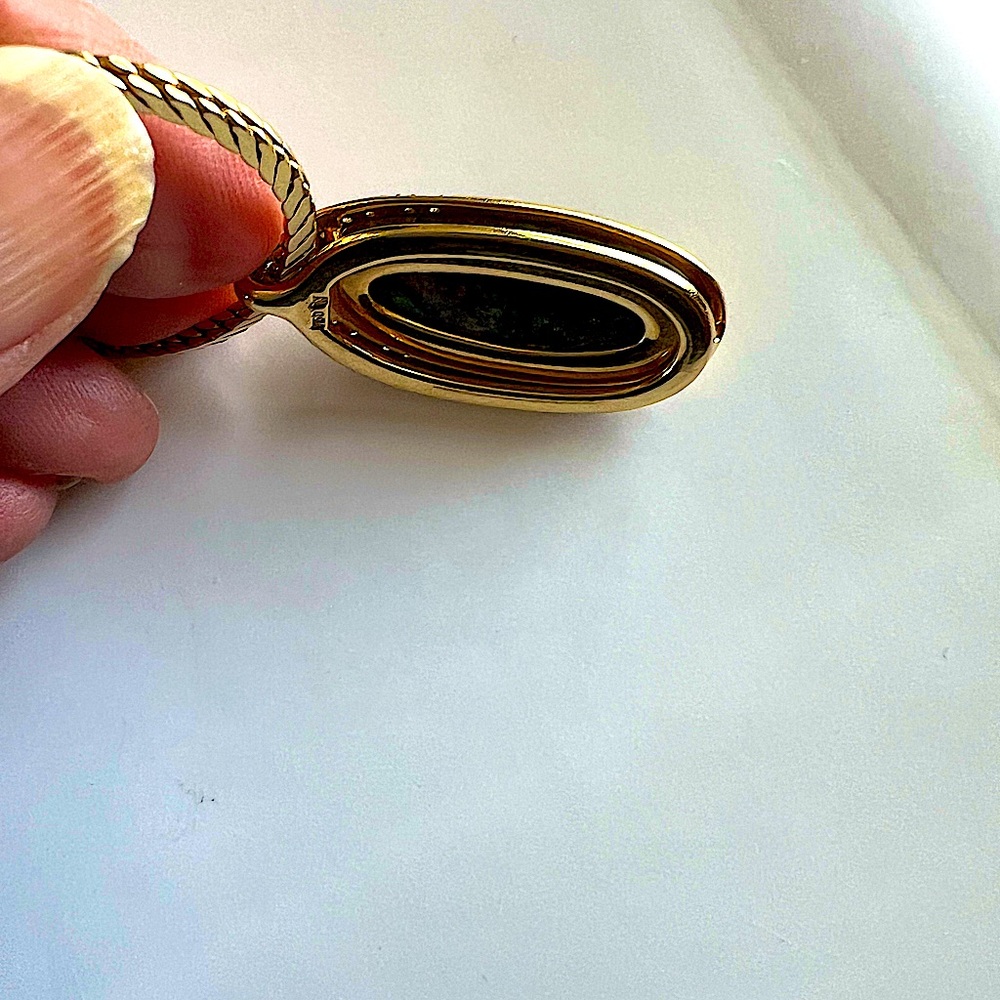 🔥OneOfAKind Wellendorf 18&24Karat Gold&DiamondsBlackOpalHandCarved.See Appraisal - Picture 10 of 14